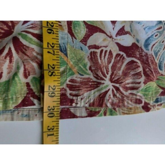 Pierre Cardin Mens Hawaiian Short Sleeve Button Shirt Floral 100% Cotton Size M - Picture 10 of 11
